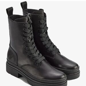 Frye Women’s Chloe Combat Boots - Black - Sz 9.5